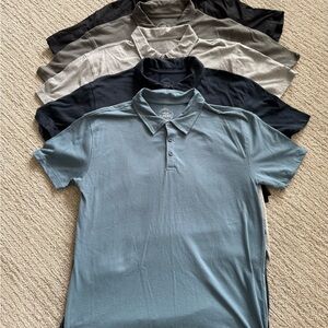 5 Stylish Blues and Grays Polo Shirts